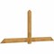Ekena Millwork Eugene Rough Sawn Timber Gable Bracket, Western Red Cedar, 108"W x 45"H x 2"D x 6"F, 10/12 Pitch GBW108X45X0206EUG00RWR - alternate 2